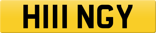 H111 NGY private number plate